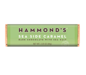 Hammond's Sea Side Caramel Dark Chocolate Bar 2.25oz 12ct